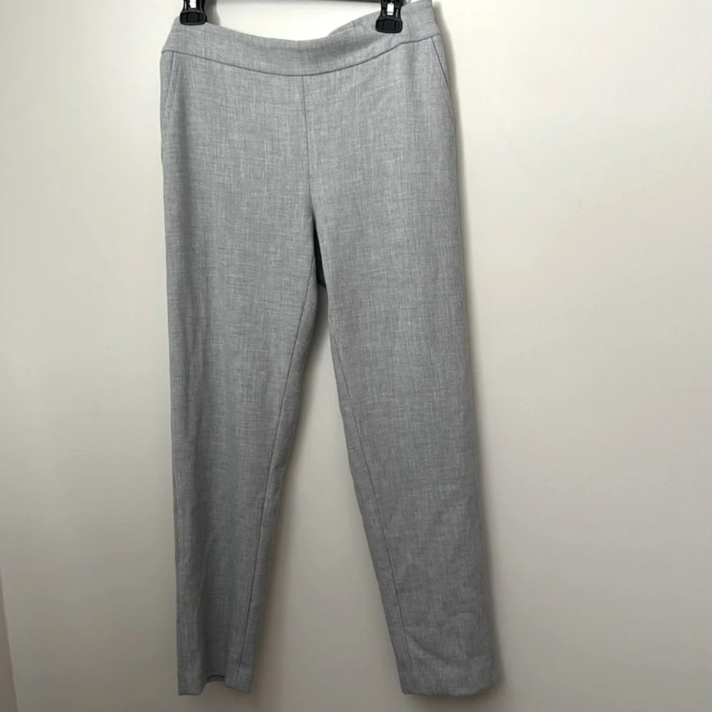Hatch Gray The Easy Pant Elastic Back Pull On Trouser Pant SMALL maternity